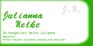 julianna melke business card